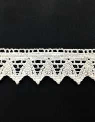 Δαντέλα Βαμβακερή-Κοπανέλι Λευκή 3,5εκ. κωδ.30269-2