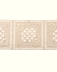 Δαντέλα Ασπροκέντημα-Μπροντερί Ατραντέ 7,5εκ. σε Εκρού κωδ.44115