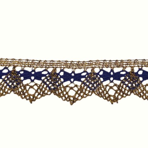 Δαντέλα για εργόχειρα Χρυσή με χρώμα 3,5εκ. κωδ.41161-Μ - Image 2