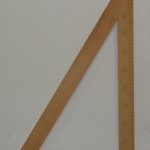 χάρακας ξύλινος τρίγωνο
