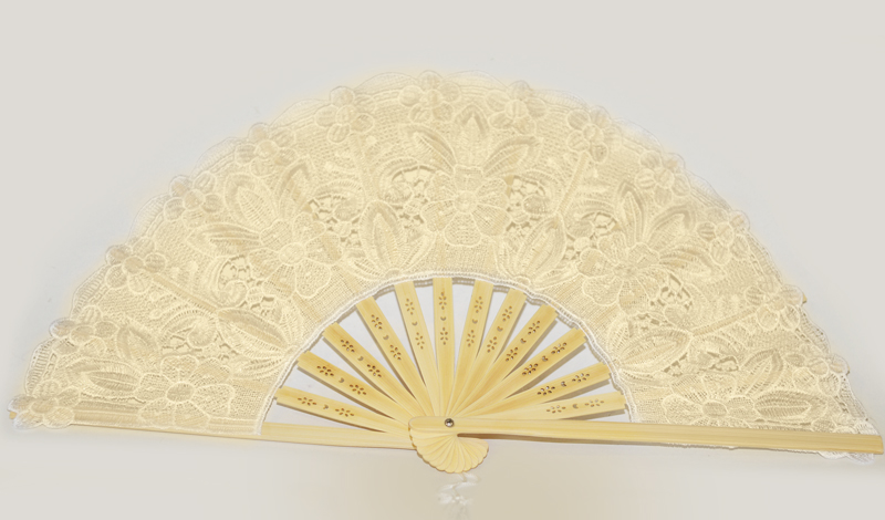 Βεντάλια Νυφική με δαντέλα κωδ.0519559 - Image 2