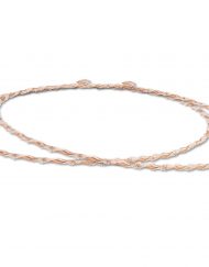 Στέφανα Γάμου Ασημένια 925 Ροζ Χρυσό με Crystal Fabric κωδ.806