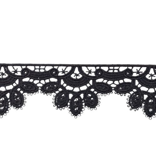 Δαντέλα Μαύρη Κιπούρ 4εκ. κωδ.87649 - Image 1