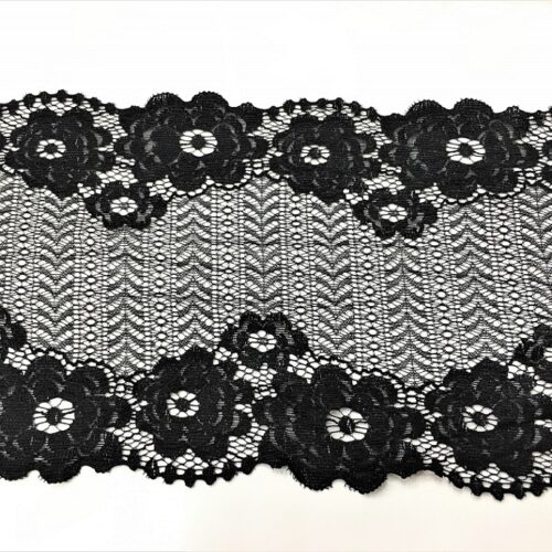 Δαντέλα Ελαστική Μαύρη 18εκ. κωδ.87676 - Image 1