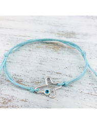 Μαρτυρικά Βραχιόλια Με Ασημί Σταυρό Και Ματάκι κωδ.ΜΑΡ11 - Image 4