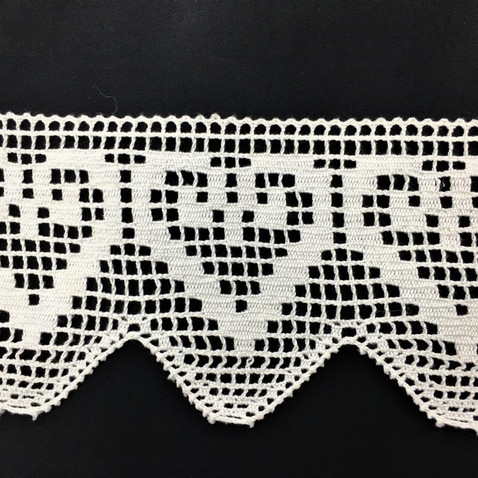 Δαντέλα Βαμβακερή-Κοπανέλι λευκή 10εκ. κωδ.0205 - Image 1