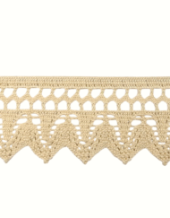 Δαντέλα Βαμβακερή-Κοπανέλι εκρού 6εκ. κωδ.30111