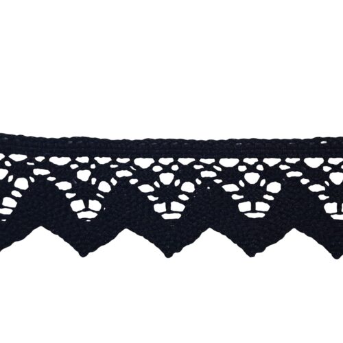 Δαντέλα Βαμβακερή Κοπανέλι Μαύρη 3,5εκ. κωδ.30467 - Image 1