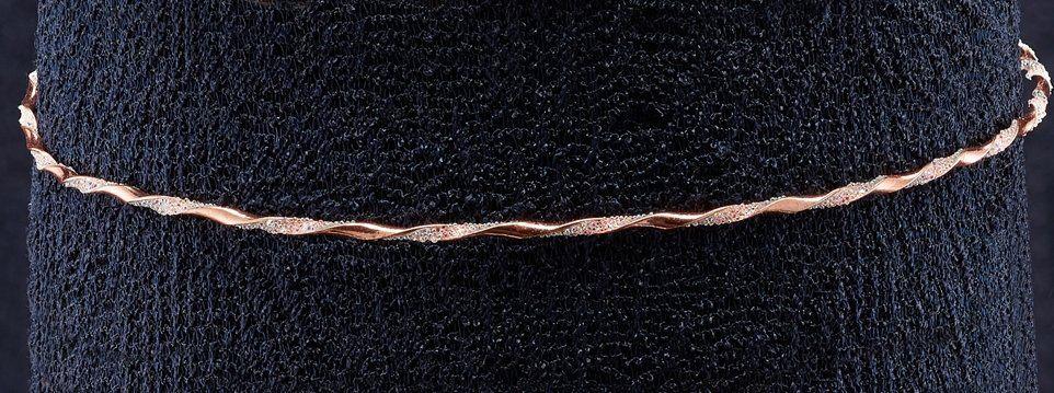 Στέφανα Γάμου Επίχρυσα Ροζ Χρυσό με Crystal Fabric κωδ.4696 - Image 1