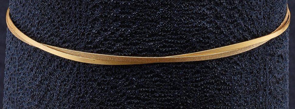 Στέφανα Γάμου Επίχρυση Αμμοβολή με Διαμανταριστό κωδ.4702 - Image 1