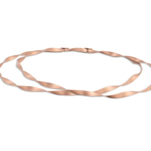 Στέφανα Γάμου Επάργυρα Ροζ Χρυσό με Αμμοβολήκωδ.4690 - Image 1