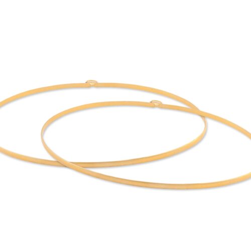 Στέφανα Γάμου Ασημένια 925 Επίχρυση Αμμοβολή κωδ.839 - Image 1