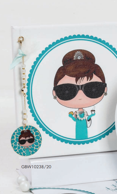 Premium Μπομπονιέρα Γάμου Αλυσίδα με Κοριτσάκι κωδ.GBW10238-20