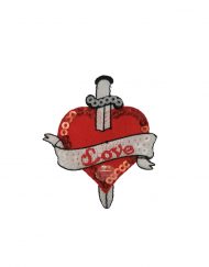 Μοτίφ Θερμοκολλητικό Καρδιά με μαχαίρι κωδ.9943.C