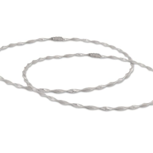 Στέφανα Γάμου Μεταλλικά Ασημί Διαμανταριστά κωδ.7275 - Image 1