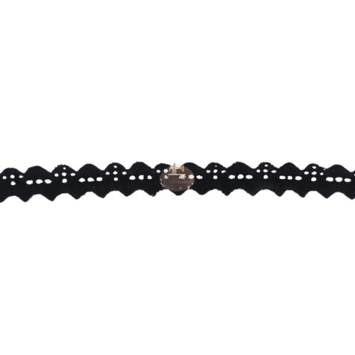 Δαντέλα Ασπροκέντημα Μαύρη 2εκ. κωδ.ΑΣΠΚ1