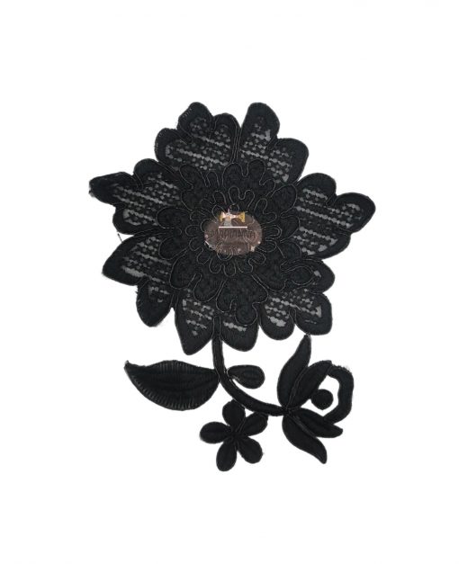 Μοτίφ Θερμοκολλητικό Μαύρο Λουλούδι κωδ.88133