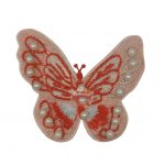 Μοτίφ Θερμοκολλητικό Πεταλούδα με πέρλες κωδ.86097