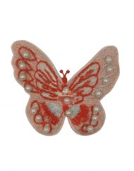 Μοτίφ Θερμοκολλητικό Πεταλούδα με πέρλες κωδ.86097