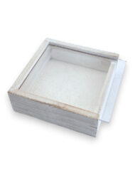Κουτί Τετράγωνο με πλεξιγκλάς καπάκι 7 x 2,5εκ. κωδ.Β56Λ