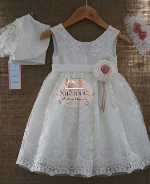 Βαπτιστικό Ρούχο για Κορίτσι κωδ.K113