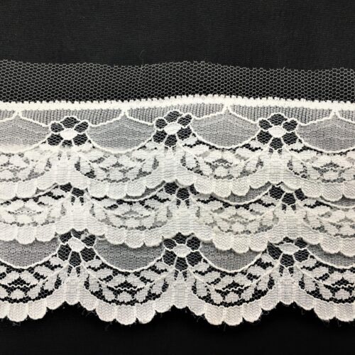 Δαντέλα Νάυλον Λευκή 7εκ. κωδ.0227 - Image 1