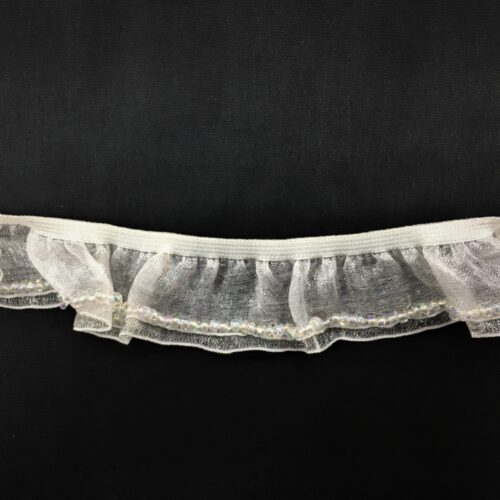 Τρέσα Βολάν Πλισέ με χάντρες 2,5εκ. κωδ.0228 - Image 1