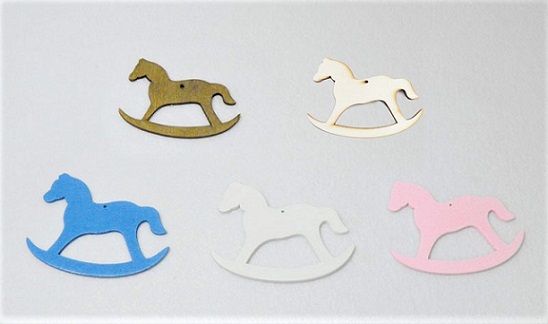 Άλογο ξύλινο 7,5x5,5εκ. κωδ.0519017 (50τμχ) - Image 1