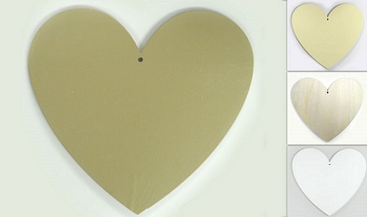 Καρδιά ξύλινη μεγάλη 24x22εκ. κωδ.0519226 - Image 1