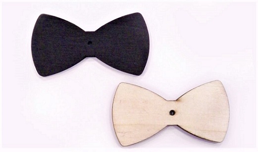 Ξύλινο παπιγιόν 8x4,3εκ. κωδ.0519393 (50τμχ) - Image 1