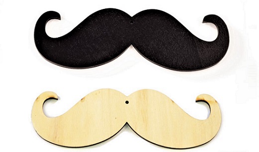 Ξύλινο Μουστάκι μεγάλο 18εκ. κωδ.0519505 - Image 1