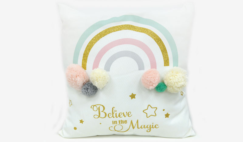 Μαξιλάρι Ουράνιο Τόξο 40x40εκ. κωδ.0621298 - Image 1