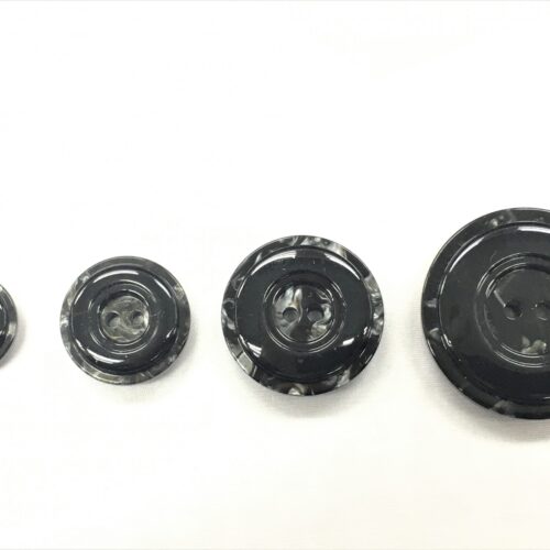 Κουμπί μαύρο με γκρι νερά κωδ.10001 - Image 1