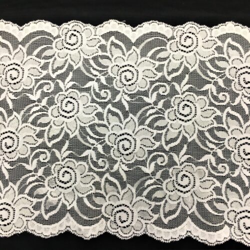 Δαντέλα Ελαστική Υπόλευκη 22εκ. κωδ.1000345 - Image 1