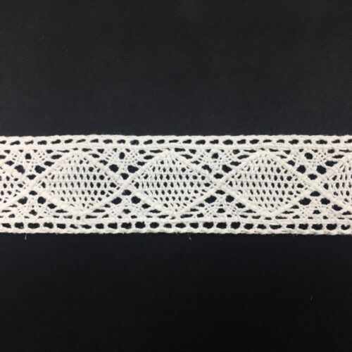 Δαντέλα Βαμβακερή-Κοπανέλι Ατραντέ λευκή 4εκ. κωδ.1365 - Image 1