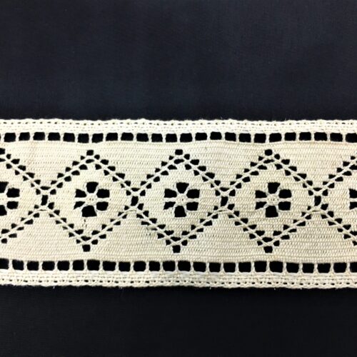 Δαντέλα βαμβακερή-Κοπανέλι Ατραντέ εκρού 8εκ. κωδ.30422 - Image 1