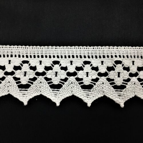 Δαντέλα βαμβακερή-Κοπανέλι λευκή 5εκ. κωδ.31299vamvakeri - Image 1