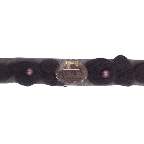 Τρέσα μάλλινη λουλούδι με πέρλες κωδ.106-ΚΧ - Image 2