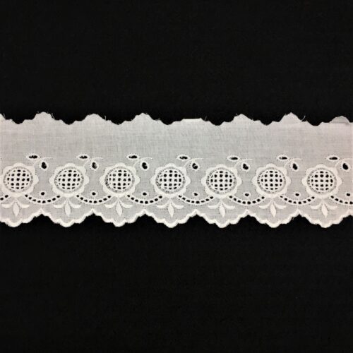 Δαντέλα Ασπροκέντημα-Μπροντερί 5,5εκ. κωδ.60063 - Image 1