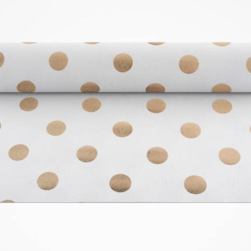 Ράνερ Υφάσματος Χρυσό Πουά - Image 1