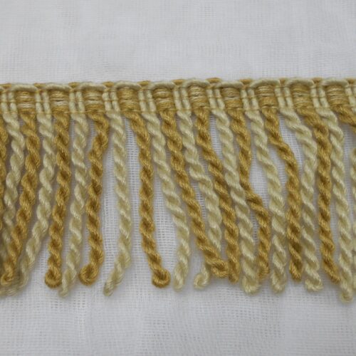 Κρόσσι Μπεζ-Χρυσό με στριφτό κορδόνι 8εκ. κωδ.625 χρ.13 - Image 1