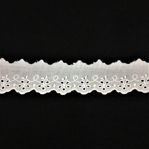 Δαντέλα Ασπροκέντημα-Μπροντερί 4εκ. κωδ.I645-01 - Image 1