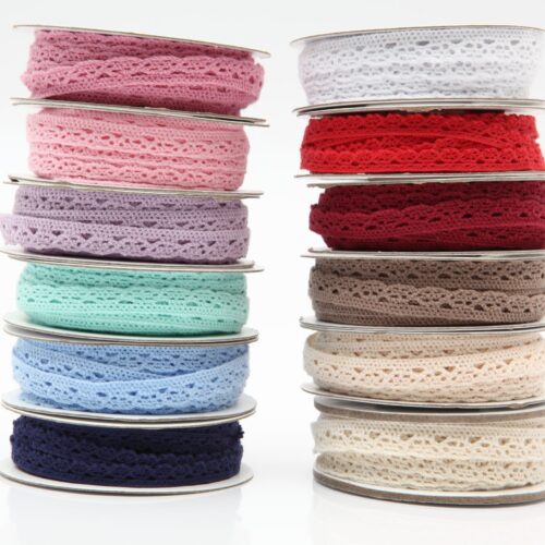 Κορδέλα Δαντέλα Βαμβακερή 8mm - Image 2