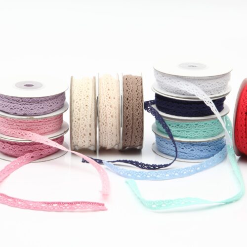 Κορδέλα Δαντέλα Βαμβακερή 8mm - Image 1