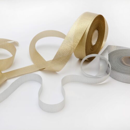 Κορδέλα Οργαντίνα Χρυσή-Ασημί - Image 1