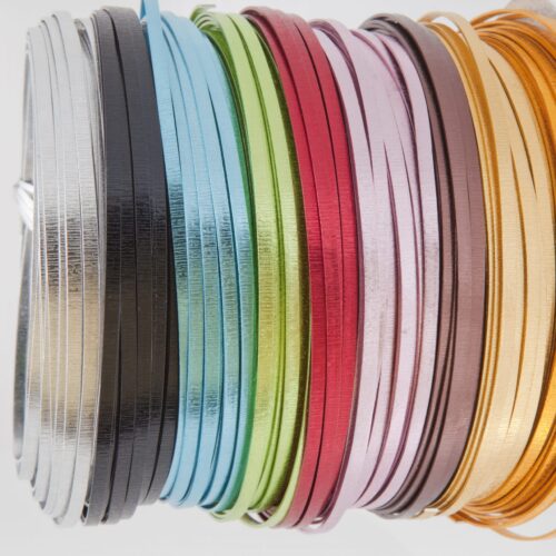 Σύρμα Πλακέ Σαγρέ για χειροτεχνίες 3,5mm - Image 2