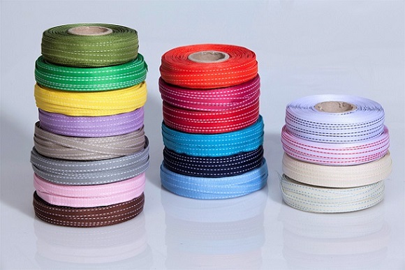 Κορδέλα γκρο με γαζί 25mm (50 μέτρα) - Image 1