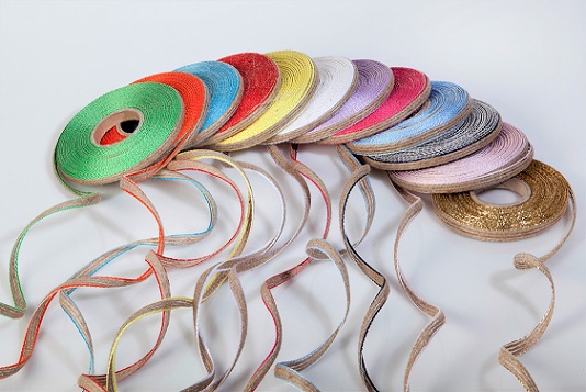 Κορδέλα Λινάτσα με χρώμα 1εκ. (10μ.) - Image 2