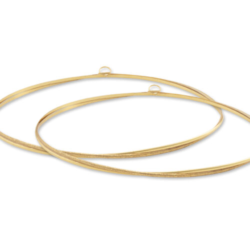 Στέφανα Ασημένια 925 Διπλή Βέργα Επίχρυση Γυαλιστερή Διαμανταριστή κωδ.709 - Image 1