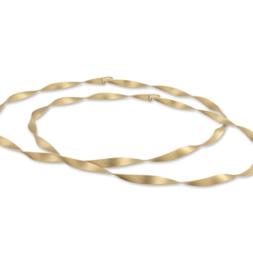 Στέφανα Γάμου Ασημένια 925 Επίχρυσα Αμμοβολή κωδ.797 - Image 1